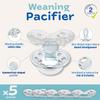 CLIPPBABY Pacifier Weaning Kit Gentle Step-By-Step System to Help Toddlers Stop Pacifier Use Star Edition + 5 Shields, Child-Led & Dentist-Recommended Made in France Ages 2+ view 2