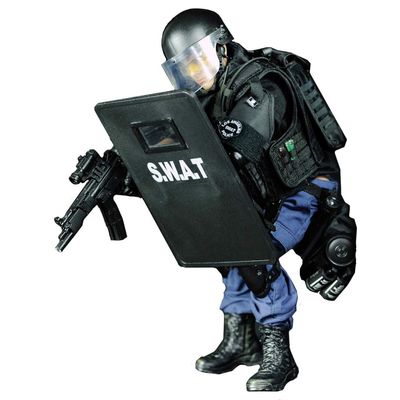 12 Inch Soldier Action Figure Model, 1/6 Realistic Army Soldier Model Set with Weapons and Accessories for Adults Military Lovers to Collect and Gift (Shield Player)