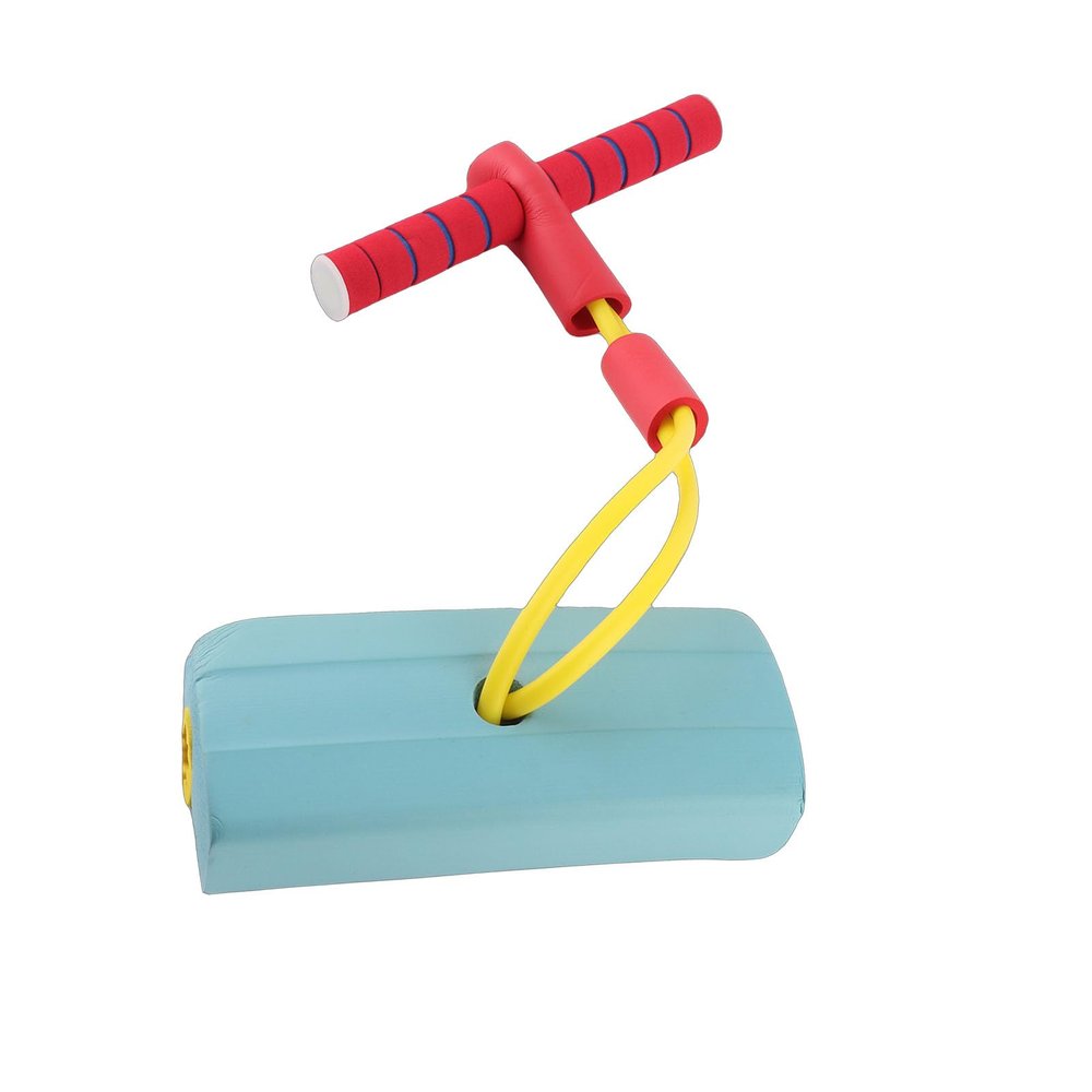 RiToEasysports Foam Pogo Jumper for Kids,Fun Exercise Toy with Comfortable Foam Handles for Kids (Blue)