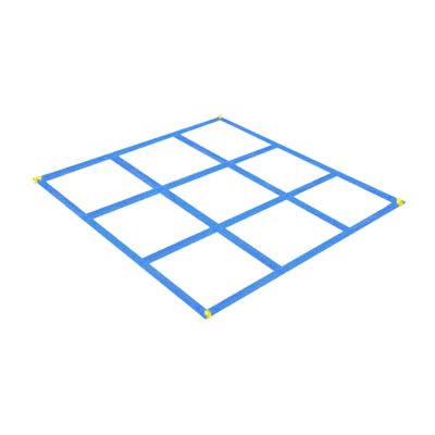 kowaku Outdoor Tac Toe Game Backyard Toy Funny Classical with Ground Stakes Tossing Game for Patio Travel Festivals BBQ Camping, Blue B