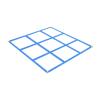 kowaku Outdoor Tac Toe Game Backyard Toy Funny Classical with Ground Stakes Tossing Game for Patio Travel Festivals BBQ Camping, Blue B view 1