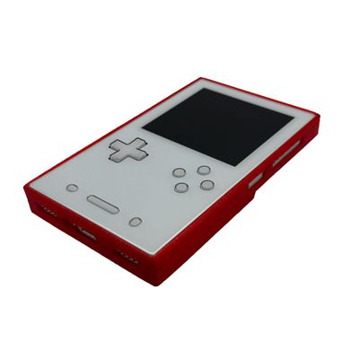 TPU Soft Anti-Slip Protective Cover for ANBERNIC RG477V 3D Printed Anti-Scratch Shockproof Drop-Resistant Wear-Proof Washable Case Sleeve Accessories (Translucent Red)