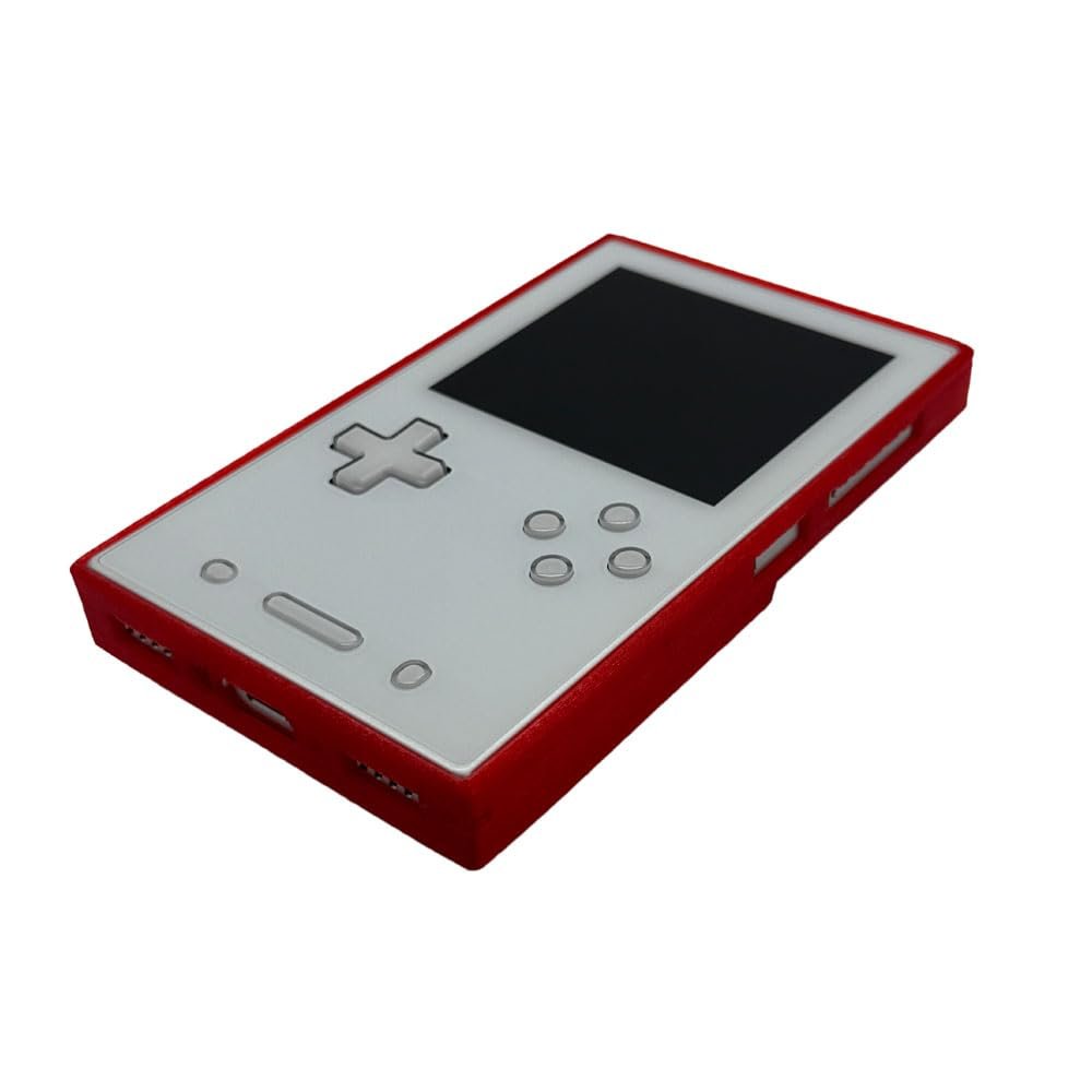TPU Soft Anti-Slip Protective Cover for ANBERNIC RG477V 3D Printed Anti-Scratch Shockproof Drop-Resistant Wear-Proof Washable Case Sleeve Accessories (Translucent Red)