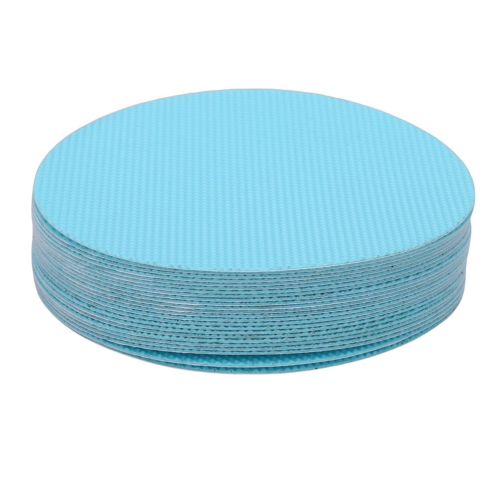 24 Pcs Anti Slip Shower Sticker, PEVA Floor Non Slip Sticker with Special Adhesive, for Bathroom Bathtub Stairs Boat (Blue)