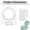 6pcs Baby Bottle Warmer Accessories Set Compatible with Momcozy, BPA-Free Silicone Stopper Gasket and Seal Rings Replacements for 17oz/500ml Portable Baby Portable Bottle Milk Warmer Parts view 2