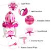 plplaaoo Glamorous Princess Dressing Table Toy with Stool Hair Dryer Pink Make Up Set Vanity for Girls Kids Children Over 3 Years Old Plastic 72 x 45 x 29cm view 3