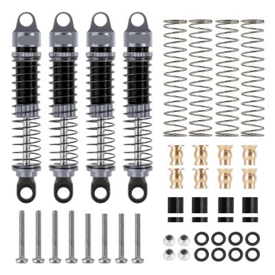 for INJORA 53MM 59MM Threaded Shocks for 1/18 for Redcat Ascent18 for HPI Venture18(Purple)