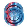 Aluminum Alloy Unresponsive YoYo Ball, Advanced Metal Yoyo for Competition, High Speed Fade Free Design with Glove and 3 Strings, Professional Training Toy for Kids and Teens (Blue) view 4