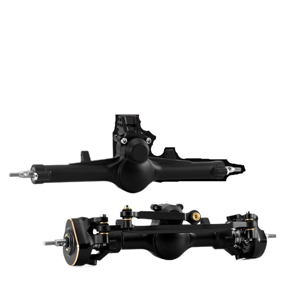 for INJORA +4mm Nylon Planet Axles with Double Joint Shafts & Brass Steering Knuckles for 1/24 for Axial SCX24(Front and Rear)