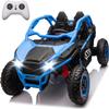 24V Ride on Toy for Big Kids, 2 Seater UTV w/Remote Control, 6 MPH, 400W Power Engines, Kids Electric Vehicles w/20 Spacious Seat, 3 Speeds, Bluetooth, Power Vehicles Wheels for Boys Girls,Blue view 1