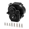 for INJORA CNC Aluminum Complete Transmission with 180 Brushed Motor 48T for 1/18 RC Crawler TRX4M Upgrade(Black) view 1