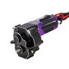 for INJORA CNC Aluminum Complete Transmission with 180 Brushed Motor 48T for 1/18 RC Crawler TRX4M Upgrade(Black) view 2