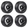 1.9 Inch 64mm RC Car Rubber Wheels Tires 12mm Hex Rims for WLtoys 144001 for Sakura D3 D4 for Tamiya TT02 1/10 1/12 1/14 RC Drift Racing view 1