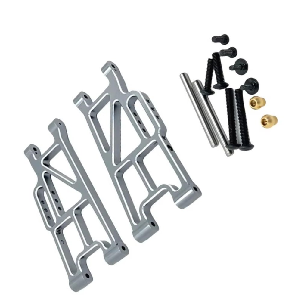 RC Models Spare Parts For MJX 10208 V2 Version 1/10 Metal Upgrade Modify Lower Arm Model Remote Control Car Accessories(Gray)