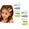 Tinsparkwin 10 Packs Baby Hair Clips Set -Snap Barrettes &Duckbill Toddler Hair Clips Soft Rounded Tips Fabric Cover Safe Gentle Non-Slip Hair Accessories (Green,10 Packs) view 1