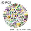 50pcs Carnival Aesthetic Stickers Aesthetic Trendy Decals DIY Phone Suitcase Skateboard Car Cartoon Waterproof Graffiti Sticker view 2