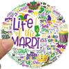 50pcs Carnival Aesthetic Stickers Aesthetic Trendy Decals DIY Phone Suitcase Skateboard Car Cartoon Waterproof Graffiti Sticker view 4