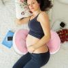 TOBBOMEY U-Shaped Pregnancy Pillow for Pregnant Women Maternity Body Pillow with Belly and Back Support for Side Sleeping and Pregnancy Comfort view 4
