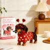 2026 Valentines Day Exclusive Dachshund Brick Set,Cute Dachshund Dog Building Toy Set,3D Dachshund Building Block, Valentine Dog Building Kit Gift for Dog Lovers view 3