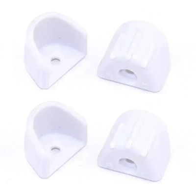 RC Repairs Spare Parts For HSP For HPI 1/8 1/10 4pcs Shock Absorber Hydraulic Frame Protection Cover Absorption Cap RC Car Parts(WHITE)