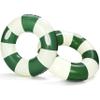 2Pack34 inch Stripe Pool Swim Ring with Handles Inflatable Pool Floats Water Fun Large Adult Swimming Pool Float for Beach Lake Summer Holiday Beach Party (Green Stripes) view 2