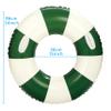2Pack34 inch Stripe Pool Swim Ring with Handles Inflatable Pool Floats Water Fun Large Adult Swimming Pool Float for Beach Lake Summer Holiday Beach Party (Green Stripes) view 3