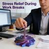3D Printed Expanded Sensory Fidget Star - Transformable Stress Relief Toy with Handle, Colorful Spiral Design, Ideal Stress Relief Gift, Anti-Anxiety Finger Toy for Office (4 pcs) view 2