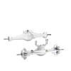 for INJORA +4mm Diamond Axles with Lay Down Servo Mount & Links for 1/18 RC for Crawler TRX4M(Silver Front) view 2