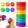 6PCS Magnetic Fidget Toys - Silicone Magnetic Balls for Adults & Teens | Stress Relief Sensory Toy for Autism / ADHD / Anxiety, Quiet Play in Office Travel Classroom view 1