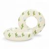 2Pack Stripe Pool Swim Ring with Handles Inflatable Pool Floats Water Fun Large Adult Swimming Pool Float for Beach Lake Summer Holiday Beach Party (Cactus) view 2