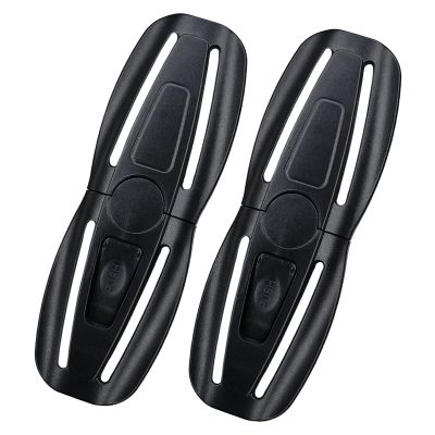 2 Pack Universal Child Seat Chest Harness Buckle,Seat Chest Harness Clip Buckle Lock Stroller Chest Replacement for Kids Trend,Adjustable Guard(Black)