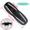 2 Pack Universal Child Seat Chest Harness Buckle,Seat Chest Harness Clip Buckle Lock Stroller Chest Replacement for Kids Trend,Adjustable Guard(Black) view 2