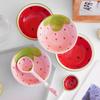 Cartoon Ceramic Bowl Strawberry Bowl Watermelon Spoon Cute Rice Bowl Soup Bowl Spoon Tableware view 4