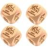 G4Hx5rv 4 Pack Decision Maker Cubes 1 Inch Writing and Decision Dice Left Right Center Game Office Games for Work view 1