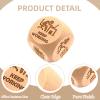 G4Hx5rv 4 Pack Decision Maker Cubes 1 Inch Writing and Decision Dice Left Right Center Game Office Games for Work view 3