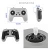 HTLNUZD Radiomaster T8L ELRS 2.4GHz RC Transmitter X5 Hall Effect Gimbal Compact Radio Remote Controller for RC Drone Mode 2 (blue-T8L) view 4