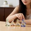 4 Pcs Crystal Duck Figurines, Adorable Duck Ornament for Home Office Desk Decor, Glass Animal Sculpture Gift for Collectors (4) view 2