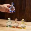 4 Pcs Crystal Duck Figurines, Adorable Duck Ornament for Home Office Desk Decor, Glass Animal Sculpture Gift for Collectors (4) view 3