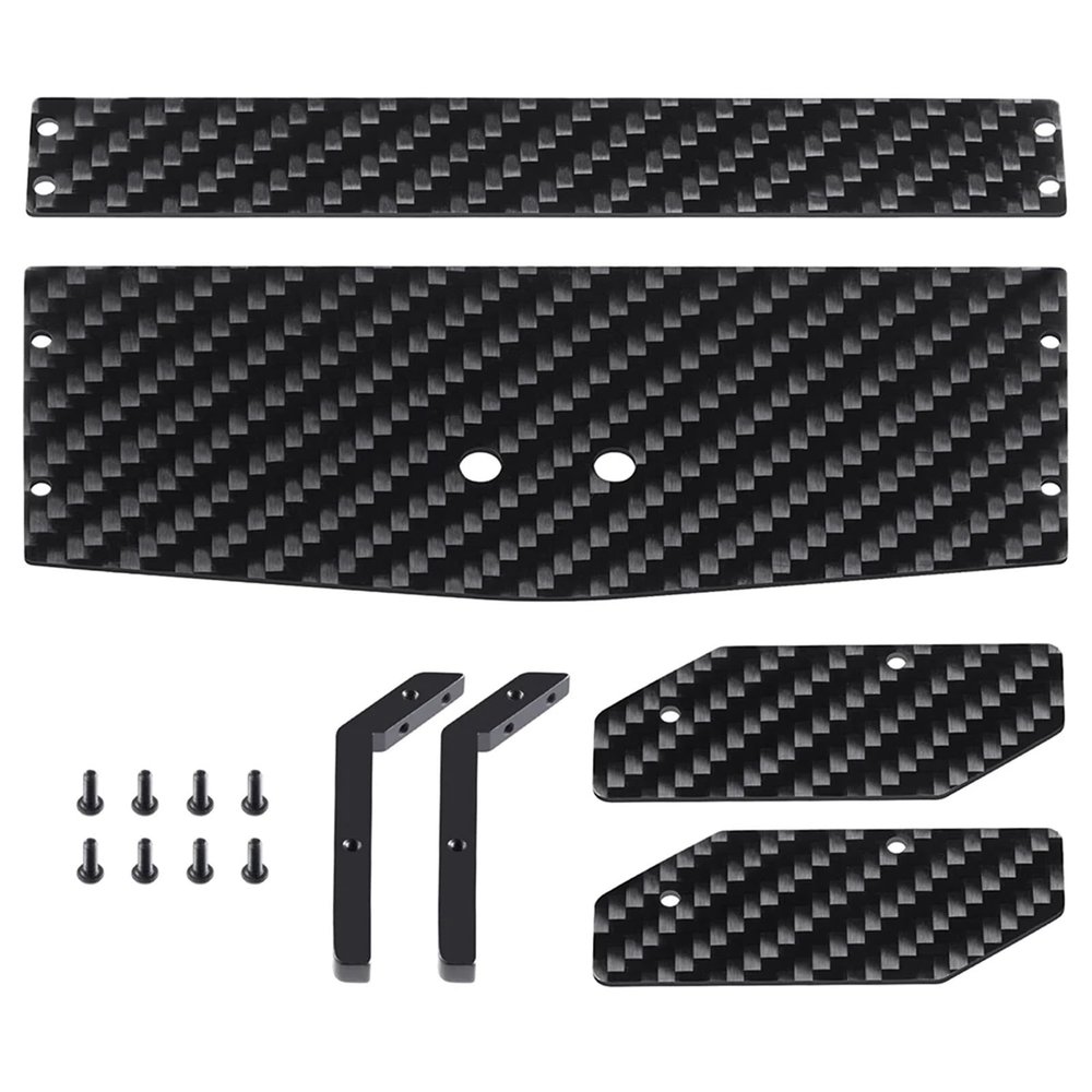 RC Repairs Spare Parts For Losi For Mini-B 1/16 Carbon Fiber Aluminum Alloy Tail Wing Rear Spoiler RC For Buggy Crawler Car Upgrade Parts