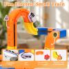 81 Pcs Electric Train Set for Kids, Anti-Gravity 3D Flexible Race Track with Motorized Car, STEM Building Construction Toys for Toddlers, Creative Birthday Gift for Boys Girls Ages 3 4 5 6 7 8+ view 3