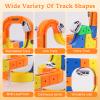 81 Pcs Electric Train Set for Kids, Anti-Gravity 3D Flexible Race Track with Motorized Car, STEM Building Construction Toys for Toddlers, Creative Birthday Gift for Boys Girls Ages 3 4 5 6 7 8+ view 4