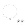 Bohemian Butterfly Pendant Necklace Earrings Two Piece Set For Women,red,50.5cm view 3