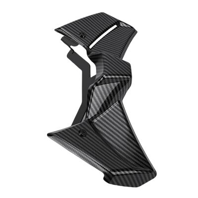 BAFOVY MT 09 Front Spoiler Kit, Naked Bike Lower Fairing Winglets for 2024 2025 MT09 and MT 09 SP, Black ABS No Drill Mounting (Carbon Fiber Style)