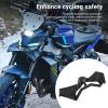 BAFOVY MT 09 Front Spoiler Kit, Naked Bike Lower Fairing Winglets for 2024 2025 MT09 and MT 09 SP, Black ABS No Drill Mounting (Carbon Fiber Style) view 3