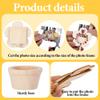 14 Sets DIY Paintable Wood Flowers Photo Holders, Mother's Day Crafts Wooden Flower Picture Frames, Spring Flower Pot Unfinished Wood Ornament with Gems Stickers for Painting Mothers Day Birthday Gift view 3