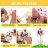 14 Sets DIY Paintable Wood Flowers Photo Holders, Mother's Day Crafts Wooden Flower Picture Frames, Spring Flower Pot Unfinished Wood Ornament with Gems Stickers for Painting Mothers Day Birthday Gift view 4