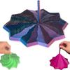 3D Printed Expanded Sensory Fidget Star, Fractal Fidget Hexagon with Handles, Colorful Whirling Spiral Design, for Relieving Stress, Irritability and Relaxation (Gradient Purple, Small) view 1