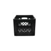 16QT Heavy Duty Plastic Milk Carton, Black, with Built-in Handle view 3
