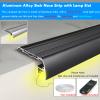 LED Stair Nosing 36-48 Inch Anti-Slip Edge Trim, 6 Pack L Shape Molding with Light Channel for Villa Staircase Steps, Safety Guard Strip for Enhanced Visibility view 3