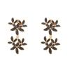 6 * 2.8cm Bohemian Multi Layer Small Flower Pendant Handmade Vintage Earrings,pink,6 * 2.8cm view 2
